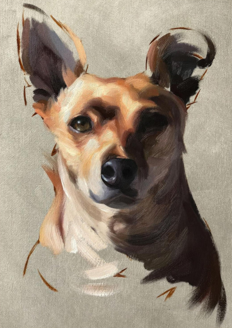 Chihuahua Hund Gemälde