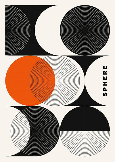Art Géométrique Abstrait de Sphère