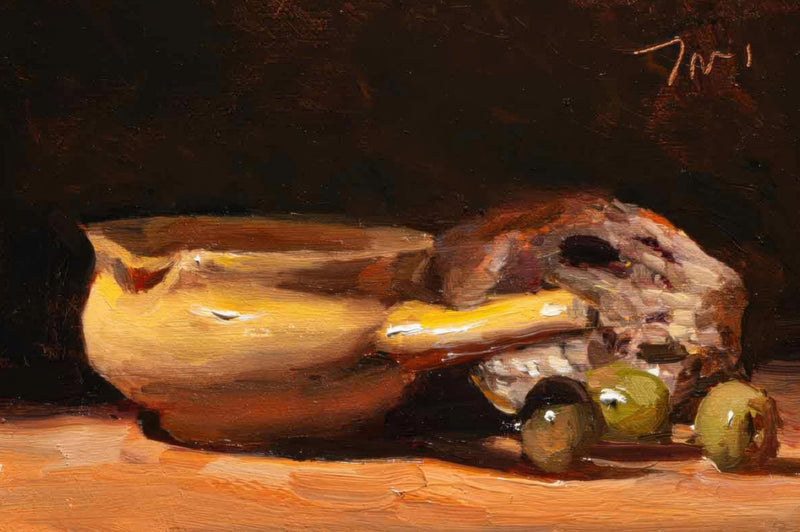 Bol avec Pain et Olives