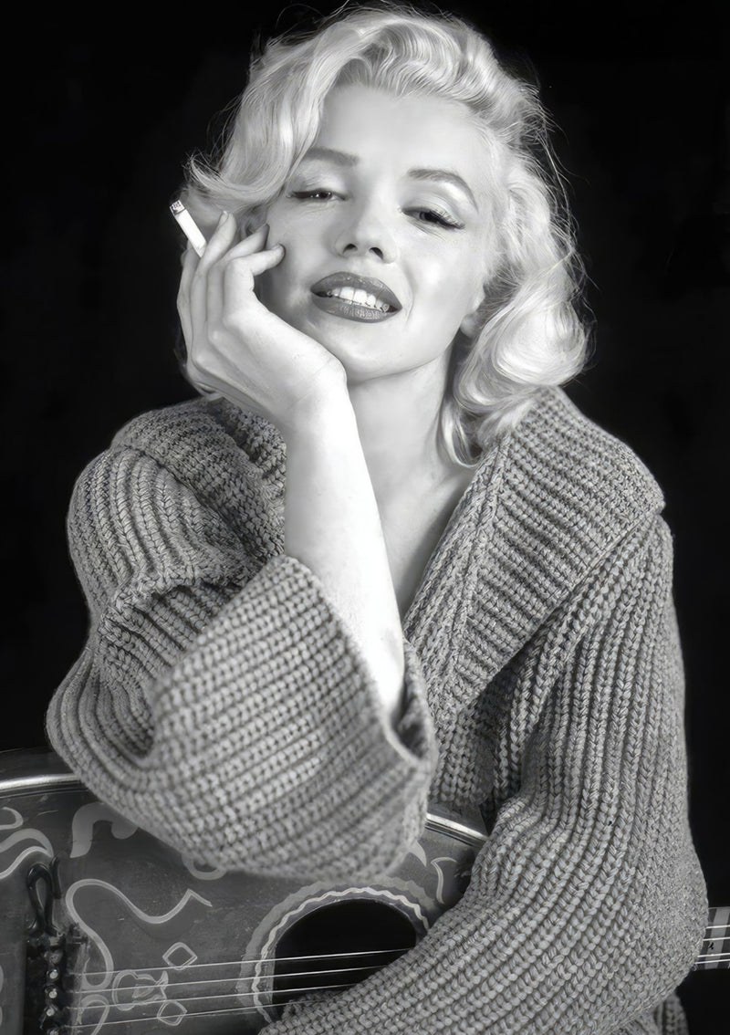 Marilyn Monroe en train de fumer