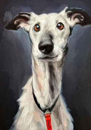 Greyhound Dog Painting