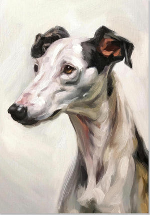 Greyhound Hund Gemälde