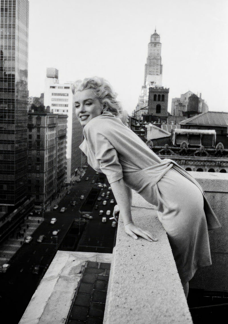 Marilyn Monroe auf den Dächern von New York