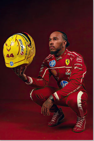 Lewis Hamilton - 44 Ferrari Helm