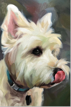 Westie Dog Painting
