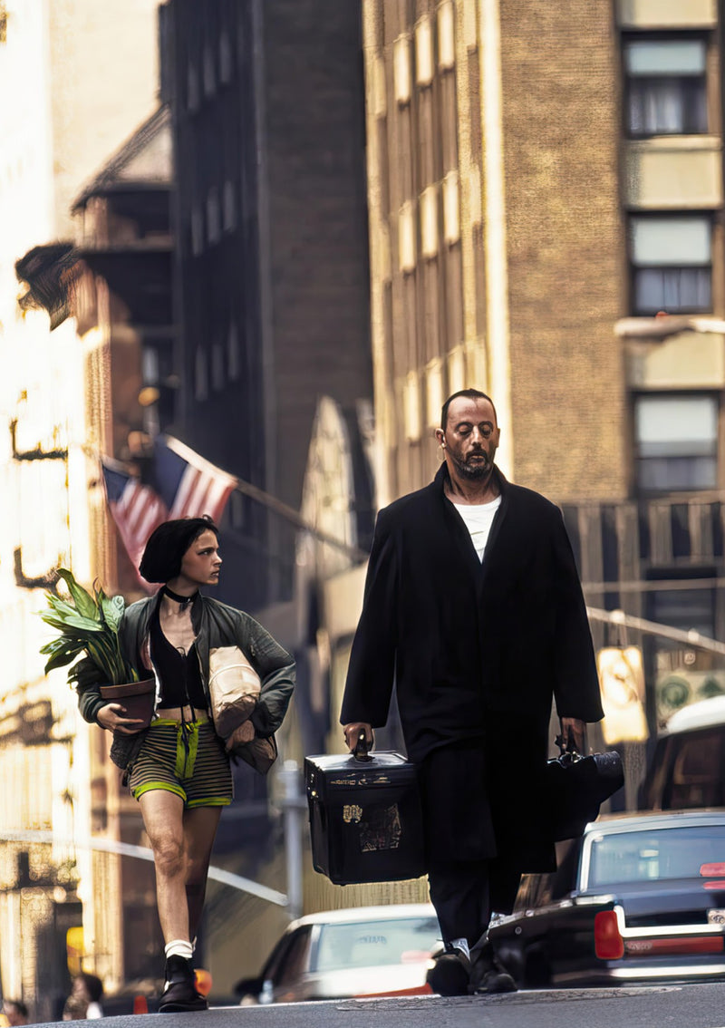 Jean Reno y Natalie Portman en León