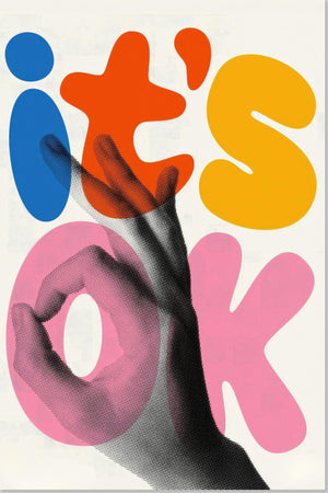 Es ist in Ordnung - Retro Abstrakte Pop-Art