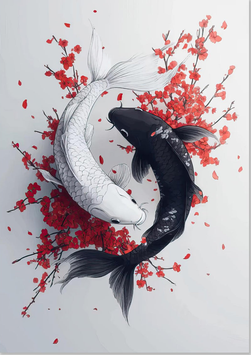 Yin Yang Koi Fish