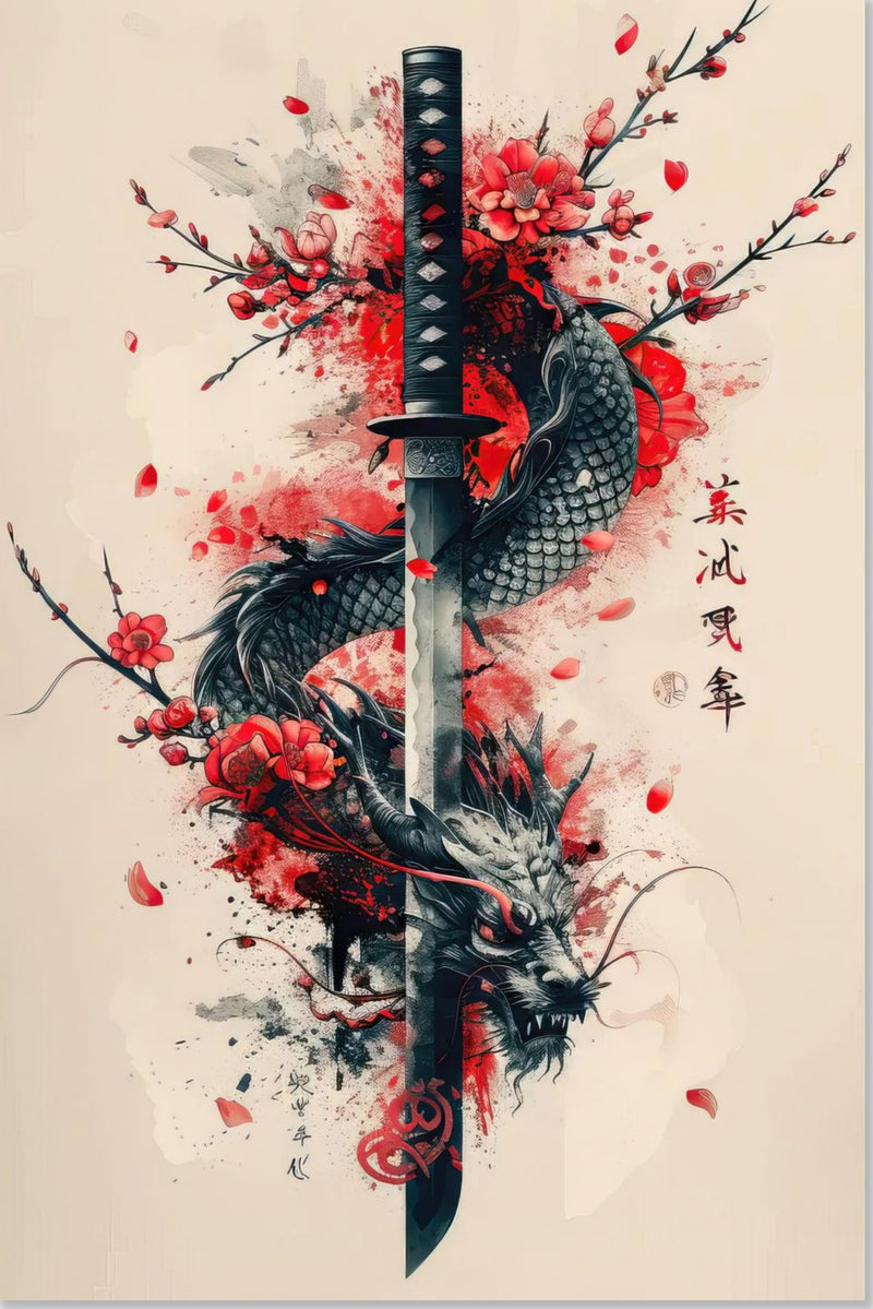 Dragon Samurai Sword Katana
