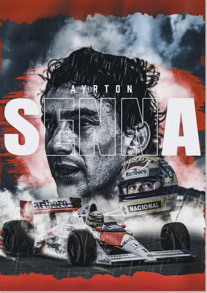 Poster Leggenda F1 Ayrton Senna