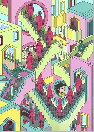 Squid Game Treppe
