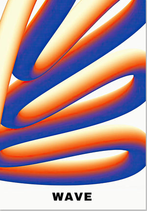 Arte abstracto de olas