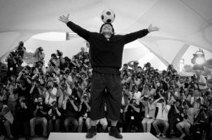Diego Maradona Cannes (2008) - Schwarzweißfotografie
