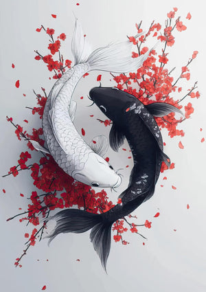 Yin Yang Koi Fish