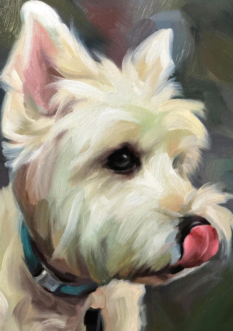 Westie Dog Painting
