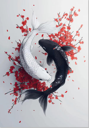 Yin Yang Koi Fish