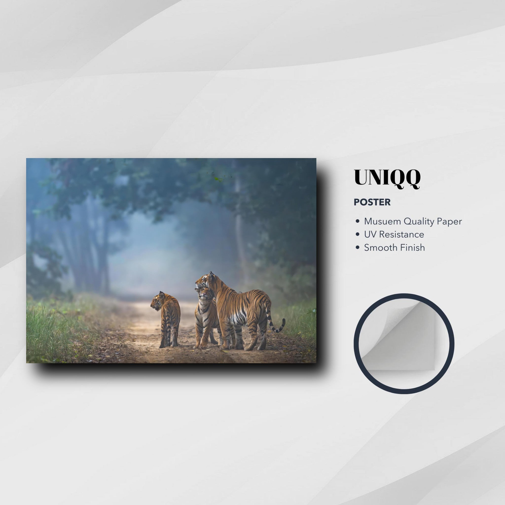 The Bond of Tigers poster featuring a tiger family in a jungle setting, showcasing strength and unity.