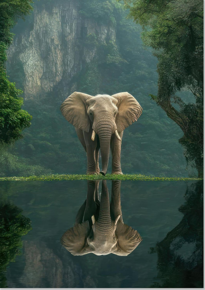 Dschungel-Elefant-Porträt