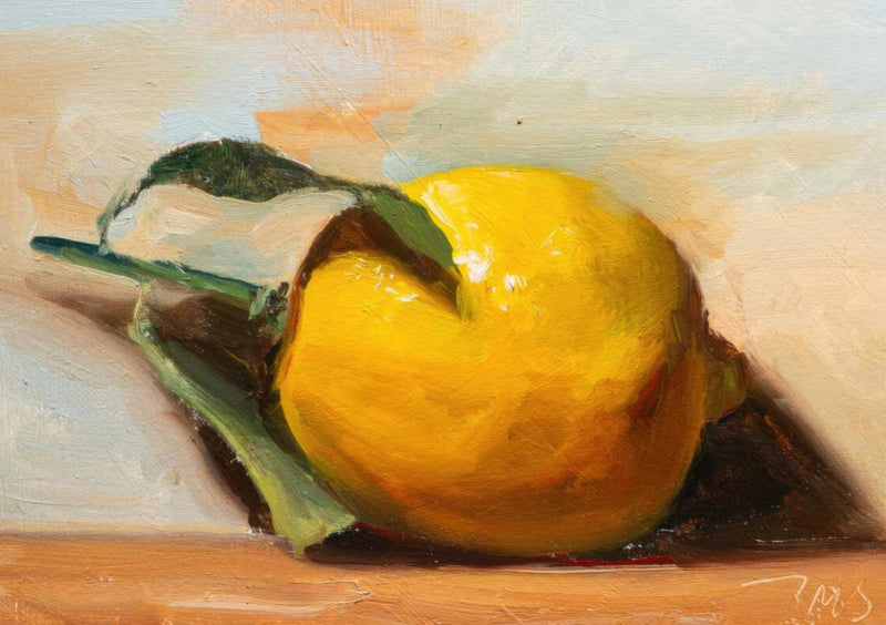 El Limón Cítrico - Arte de Pintura al Óleo de Cocina