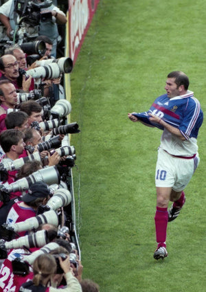 Zinedine Zidane Weltmeisterschaft 1998 Torfeier