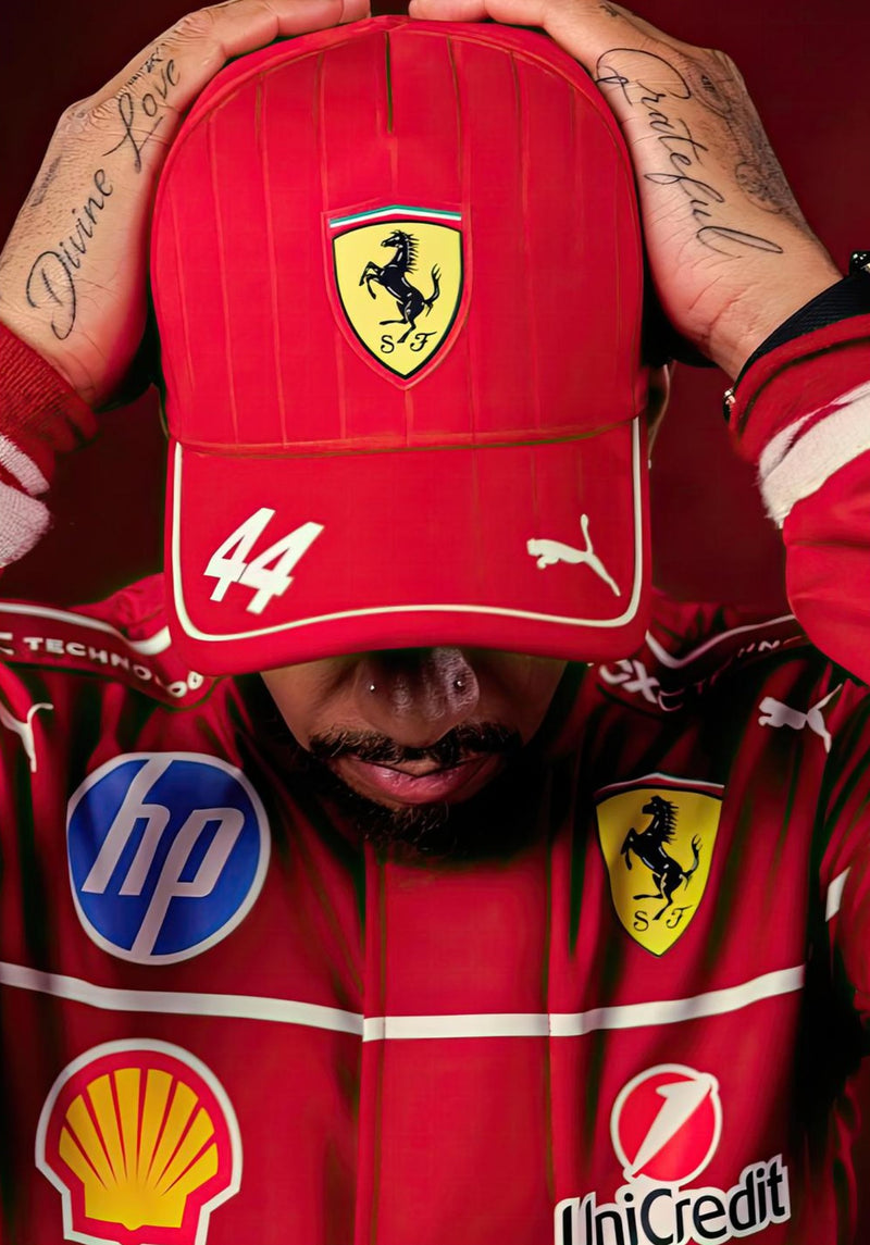 Lewis Hamilton - 44 Rote Ferrari Mütze