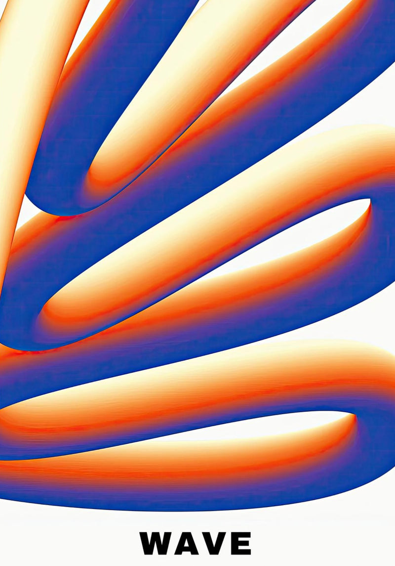 Arte astratta dell'onda