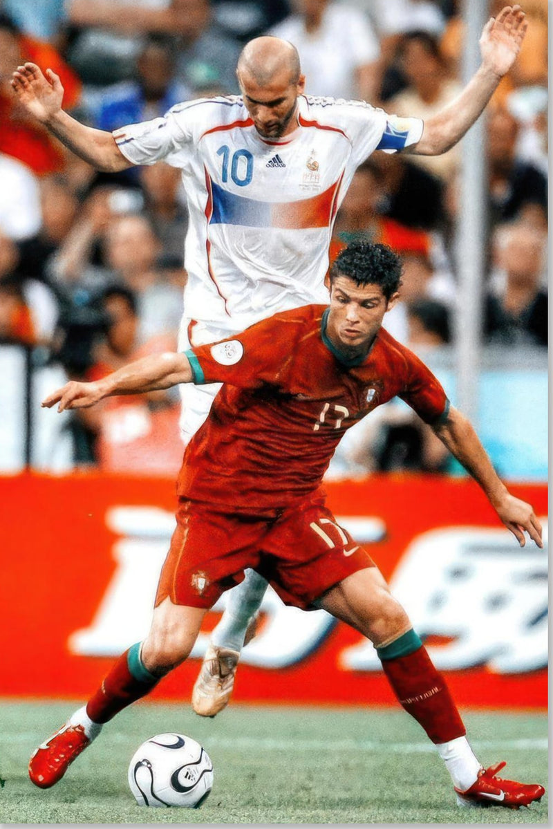 Zinedine Zidane gegen Cristiano Ronaldo