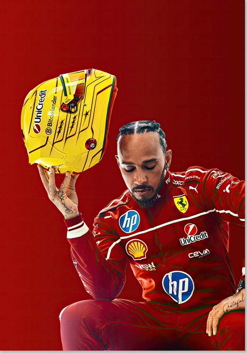 Casque Ferrari de Lewis Hamilton (2025)