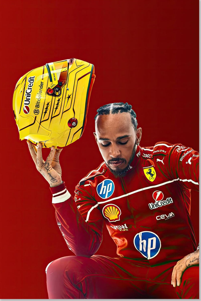 Lewis Hamilton Ferrari Helm (2025)