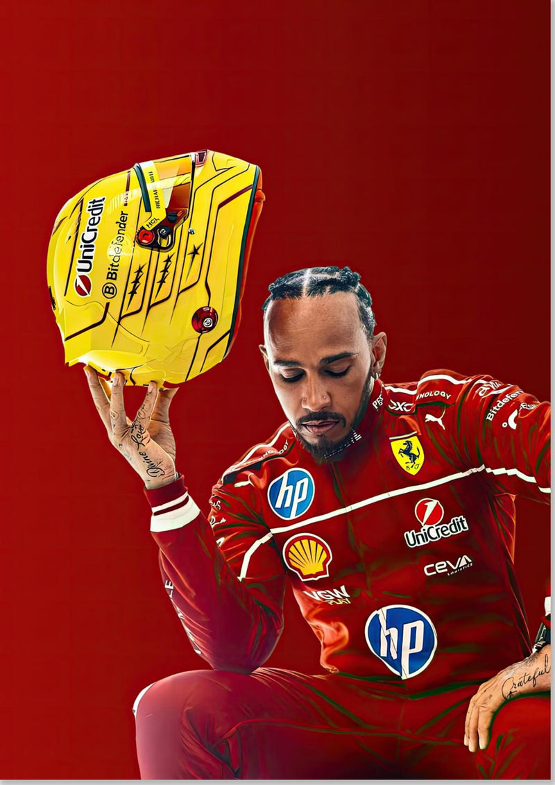 Casque Ferrari de Lewis Hamilton (2025)