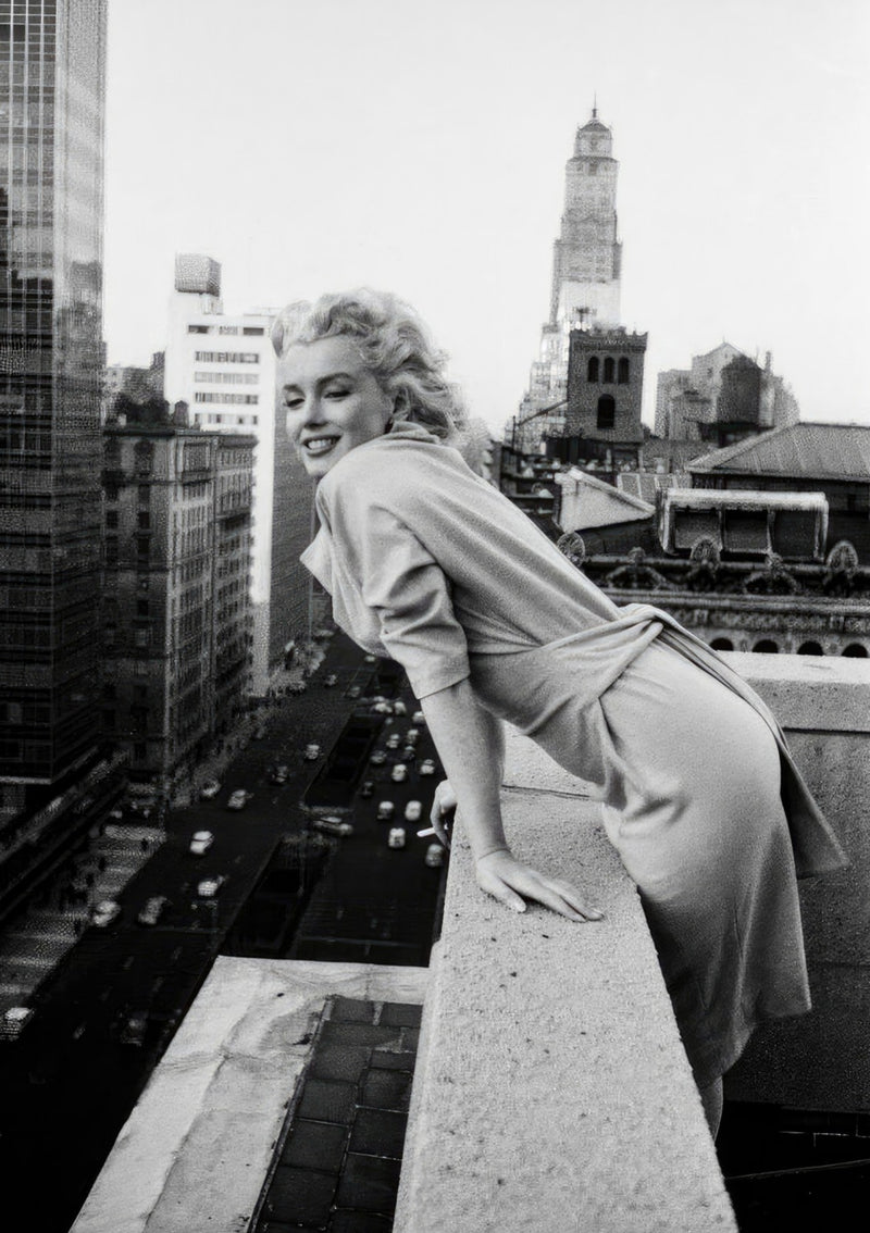 Marilyn Monroe auf den Dächern von New York