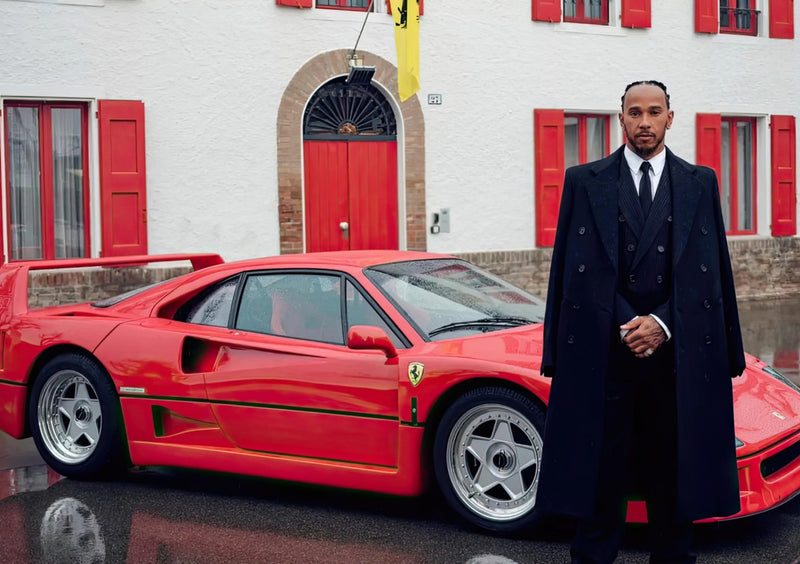 Lewis Hamilton Ferrari Photo Debut