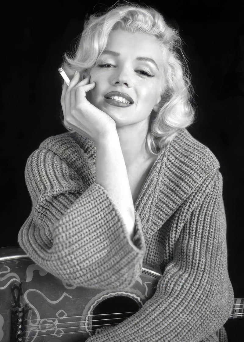 Marilyn Monroe en train de fumer