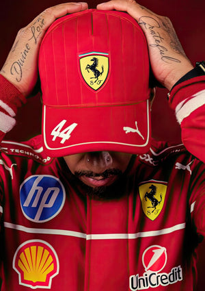 Lewis Hamilton - 44 Rød Ferrari Caps