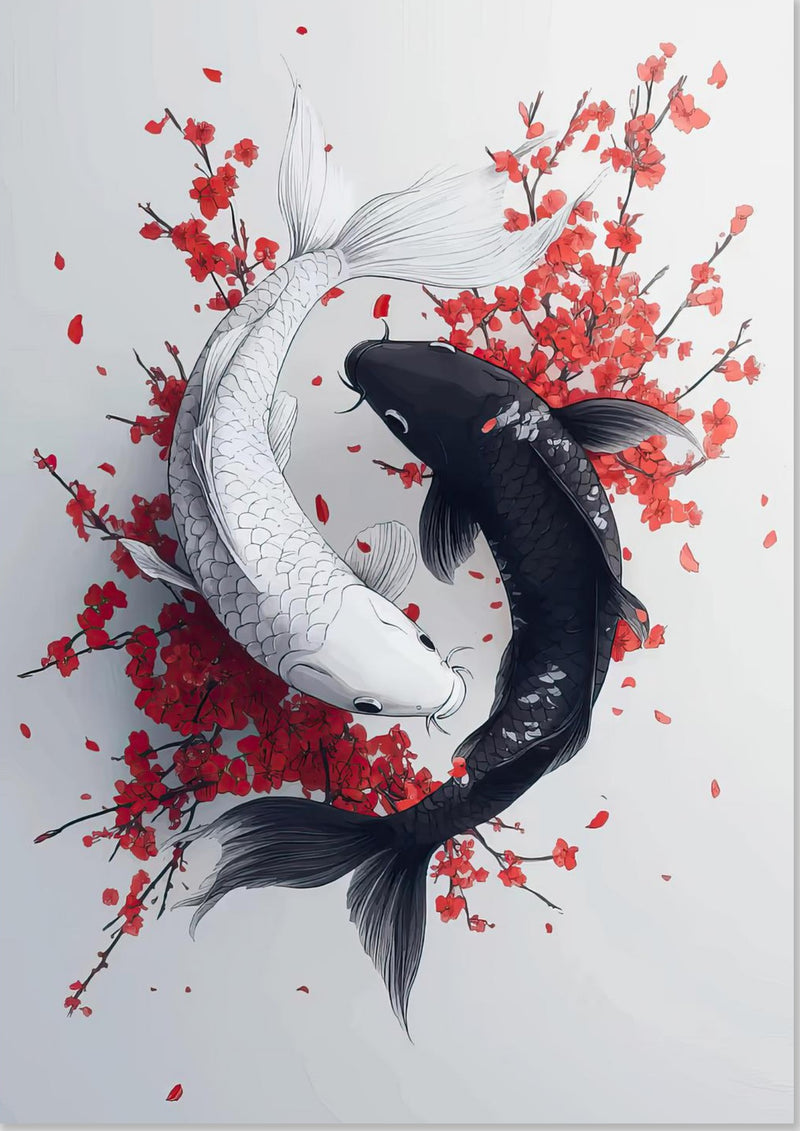 Yin Yang Koi Fish