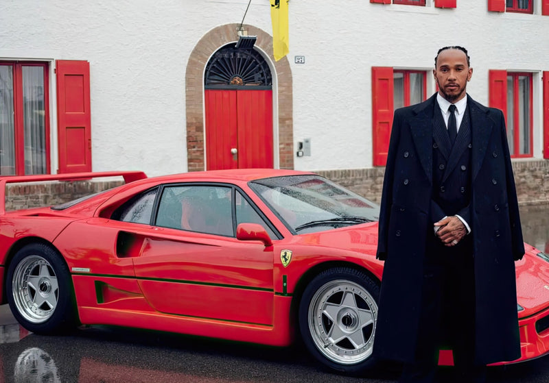 Lewis Hamilton Ferrari Photo Debut