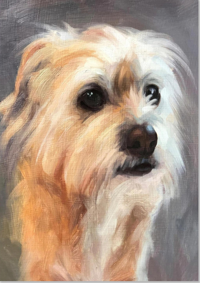 Terrier Hund Gemälde