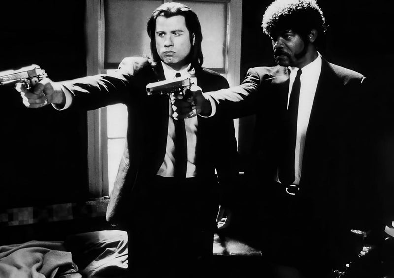 John Travolta & Samuel L. Jackson on Pulp Fiction (1994)