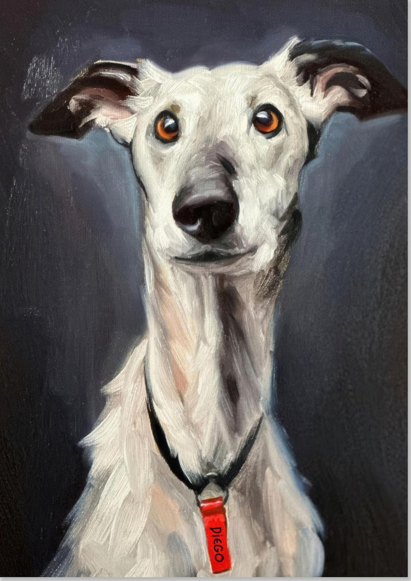 Greyhound hundemaleri
