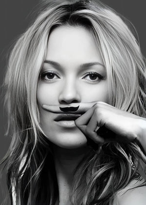 Kate Moss Mustache