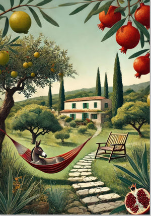 Mediterrane ländliche Landschaft