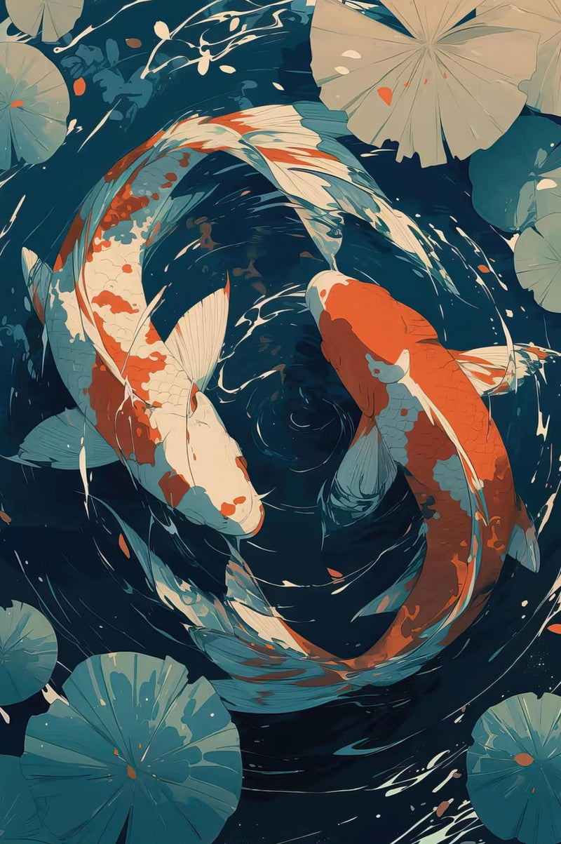 Danza del pesce Koi