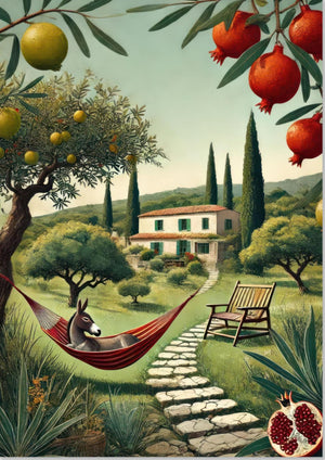 Mediterrane ländliche Landschaft