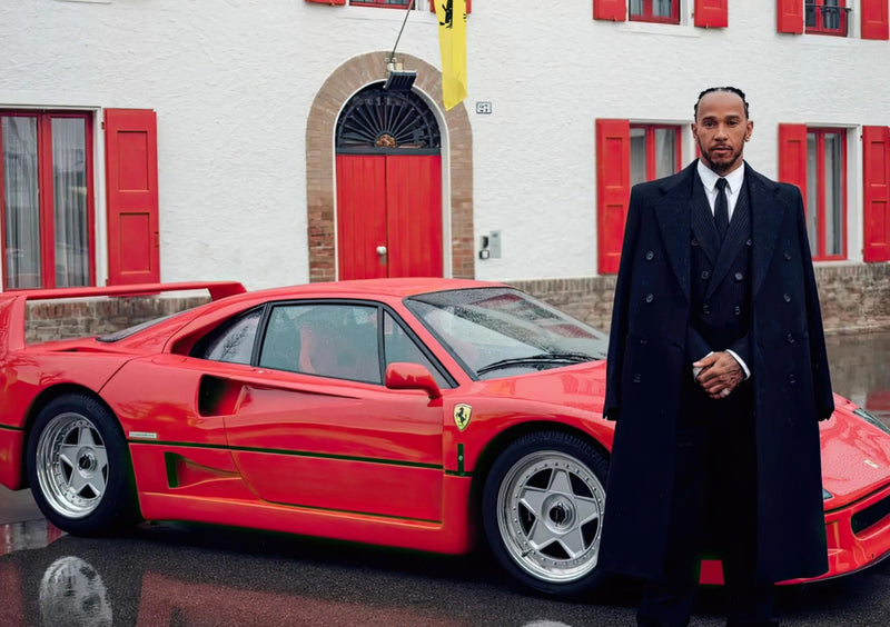 Lewis Hamilton Ferrari Photo Debut