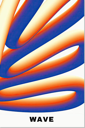Arte astratta dell'onda