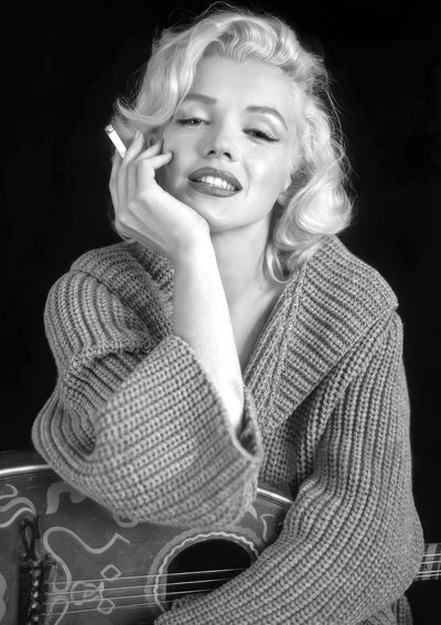 Marilyn Monroe en train de fumer