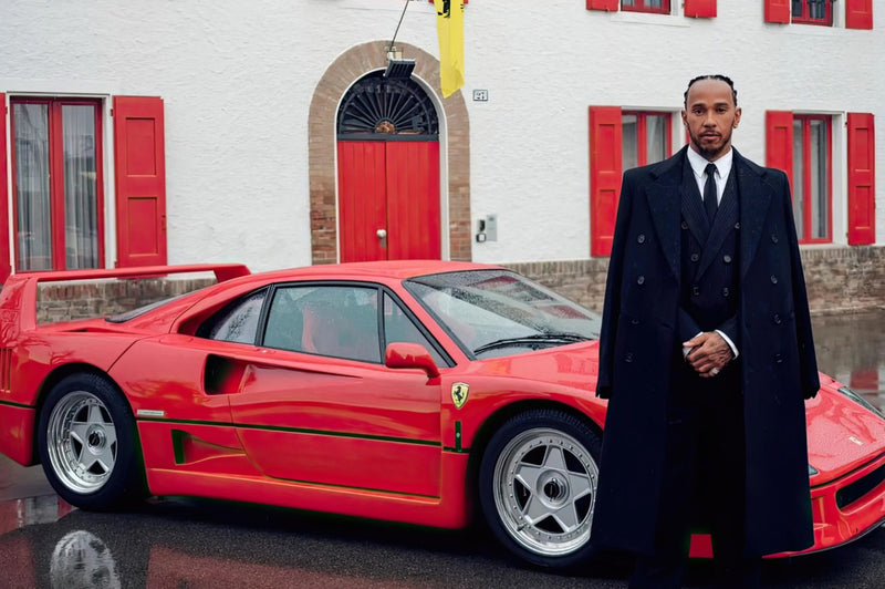 Lewis Hamilton Ferrari Photo Debut