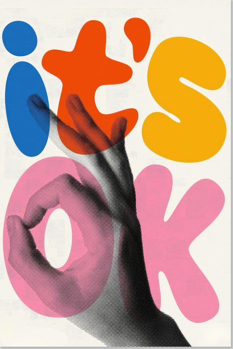 It's Ok - Retro Abstract Pop Art
