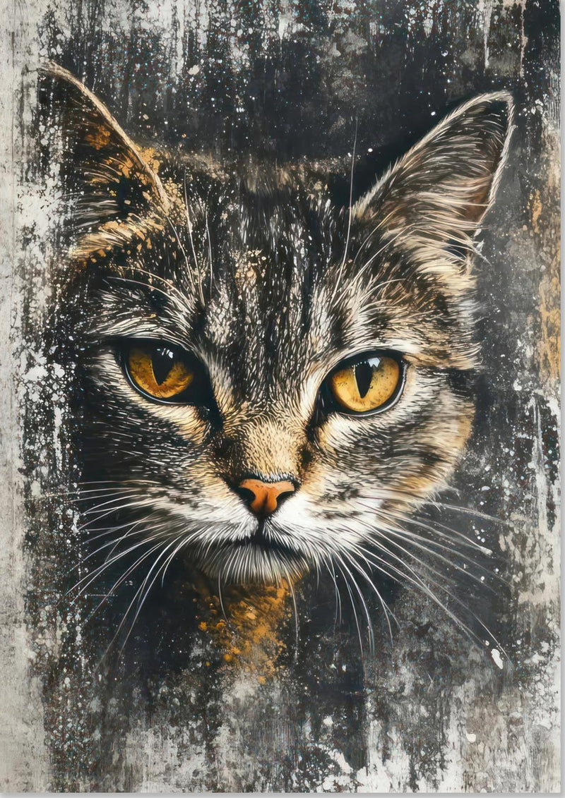 Cat Painting Artwork