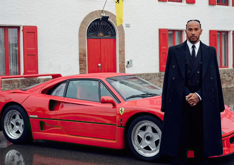 Lewis Hamilton Ferrari Photo Debut